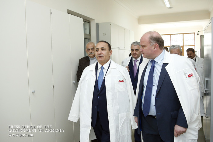 Վարչապետը ծանոթացել է «ԱԶԱԴ Ֆարմասյութիքլ ԻնգրեդիենթսAG» ընկերության ներդրումային ծրագրերին
