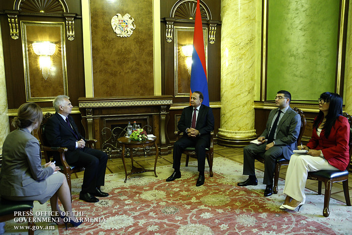Վարչապետն ընդունել է Հայաստանում Եվրոպական միության պատվիրակության նորանշանակ ղեկավարին
