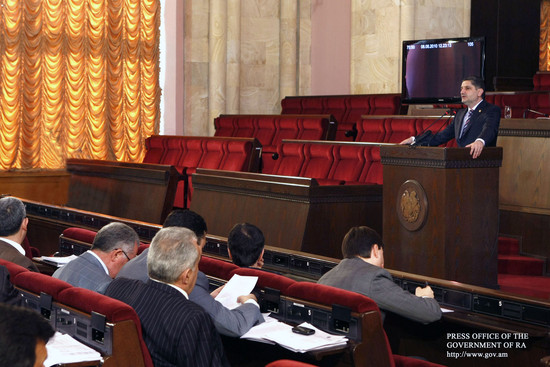 Վարչապետ Տիգրան Սարգսյանի ելույթը  ՀՀ Ազգային ժողովում  «ՀՀ  2009թ. պետական բյուջեի   կատարման հաշվե