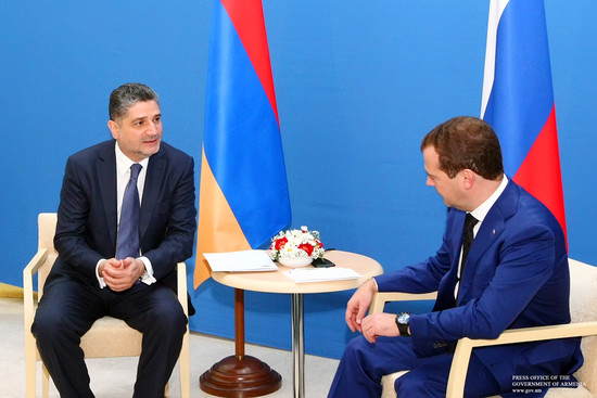 Տիգրան Սարգսյանը և Դմիտրի Մեդվեդևը քննարկել են հայ-ռուսական  համագործակցության հետագա զարգացմանն առն