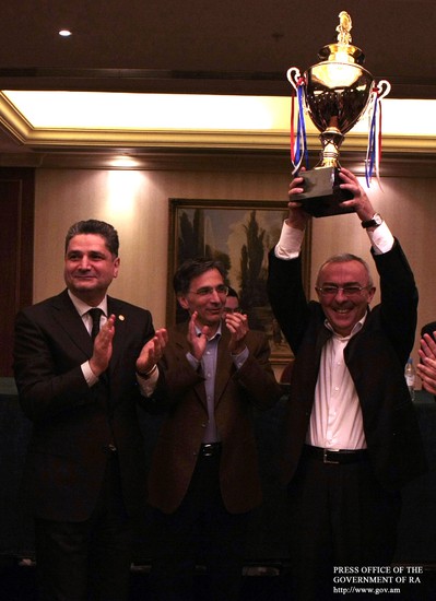 Տիգրան Սարգսյանը շնորհավորել է «ՀՀ վարչապետի գավաթ» մրցաշարի հաղթողներին և մասնակիցներին