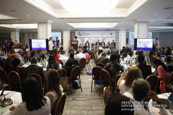 Վարչապետը ներկա է գտնվել Երեխաների սնուցման համաշխարհային 18-րդ ֆորումին
