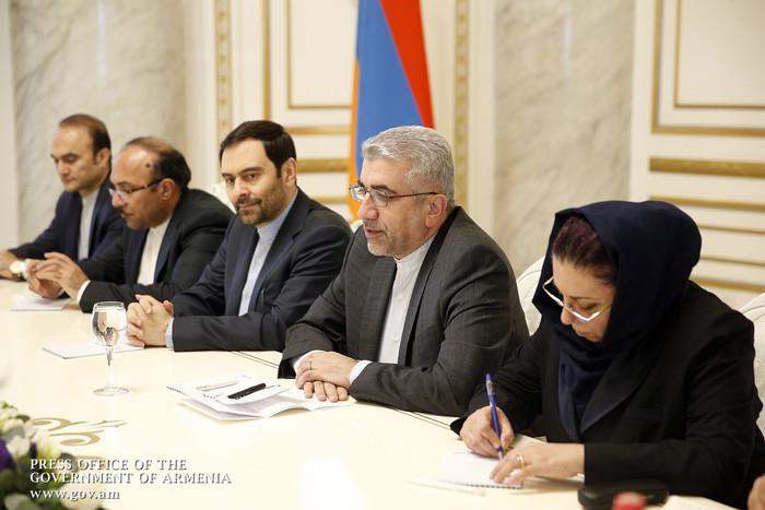 Վարչապետն ու Իրանի էներգետիկայի նախարարը երկու երկրների միջև տնտեսական հարաբերությունների զարգացման 