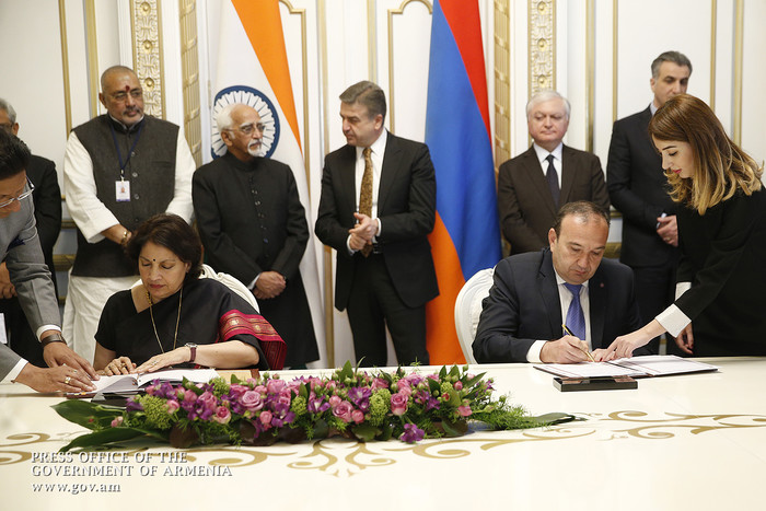 Կարեն Կարապետյանը և  Համիդ Անսարին քննարկել են հայ-հնդկական տնտեսական համագործակցության զարգացման հա