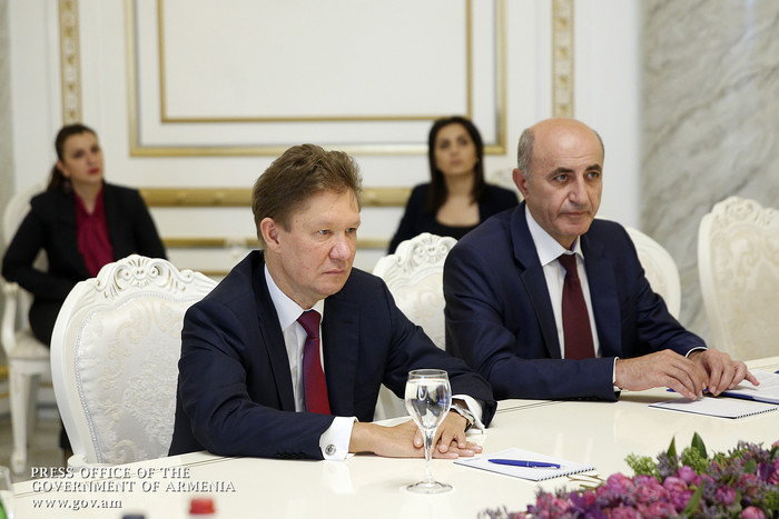 Կարեն Կարապետյանը և Ալեքսեյ Միլլերը քննարկել են համագործակցության ընթացքը և զարգացման հեռանկարները