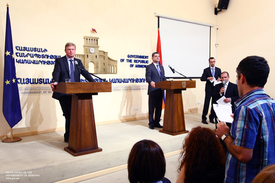 ՀՀ վարչապետ Տիգրան Սարգսյանի և Եվրոպական միության ընդլայնման և հարևանության քաղաքականության հարցերով