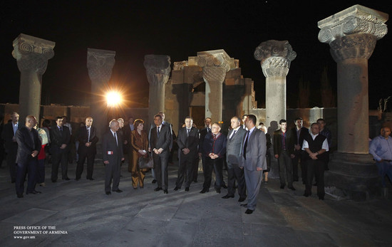 «Զվարթնոց » պատմամշակութային համալիրը համալրվել է նոր նյութերով և ստացել գիշերային գեղավերստական լու