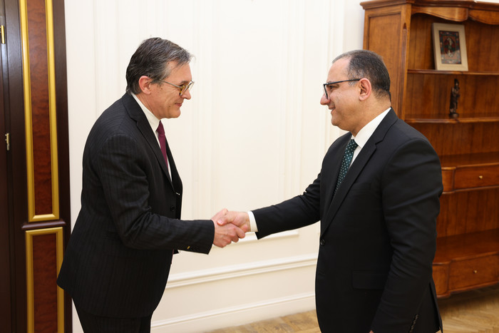 Փոխվարչապետ Տիգրան Խաչատրյանն  ընդունել է ԵԱՀԿ Մինսկի խմբի Ֆրանսիայի համանախագահին