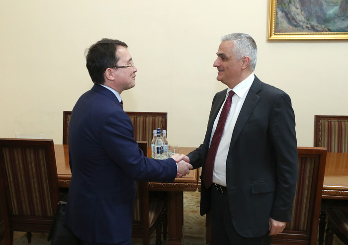 Փոխվարչապետ Մհեր Գրիգորյանն ընդունել է ԵԱՏՀ նախարար Տիմուր Ժակսիլիկովին