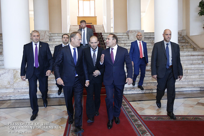 Հովիկ Աբրահամյանը և Դոնալդ Տուսկը քննարկել են Հայաստան - Եվրամիություն համագործակցության հեռանկարներ