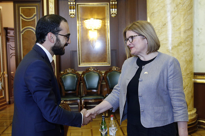 Փոխվարչապետ Տիգրան Ավինյանը հանդիպել է ՄԹ արտակարգ և լիազոր դեսպան Ջուդիթ Մարգարեթ Ֆարնուորթի հետ