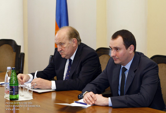 Տիգրան Սարգսյանն ընդունել է Բորիս Կովալչուկին և Եվգենի Գլադունչիկին