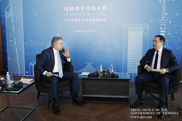Հայաստանի և Ղազախստանի վարչապետները երկկողմ փոխգործակցությանը վերաբերող հարցեր են քննարկել