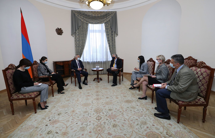 Փոխվարչապետ Մհեր Գրիգորյանն ընդունել է ԱՄՆ ՄԶԳ հայաստանյան գրասենյակի նորանշանակ տնօրենին