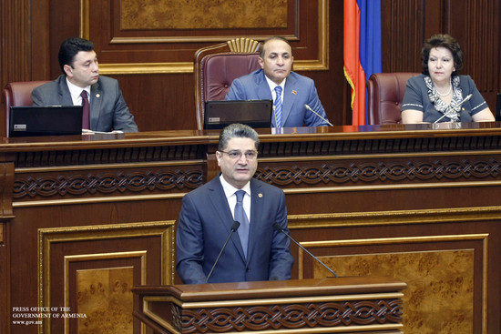 ՀՀ վարչապետ Տիգրան Սարգսյանի ելույթը ՀՀ Ազգային ժողովում ՀՀ կառավարության ծրագիրը ներկայացնելիս