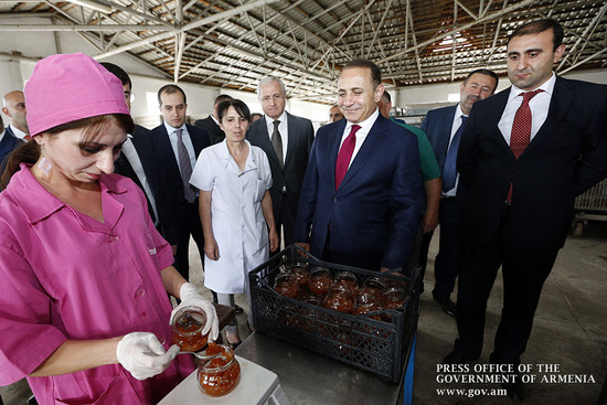 Հովիկ Աբրահամյանն այցելել է Լեռնային Ղարաբաղում գործող ձեռնարկություններ