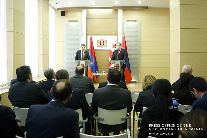 Հայաստանի և Վրաստանի վարչապետերը հանդես են եկել ԶԼՄ ներկայացուցիչների համար հայտարարությամբ