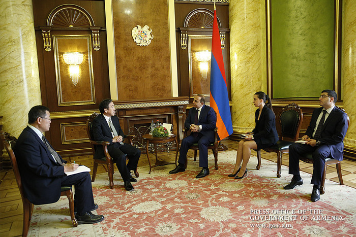 Վարչապետն ընդունել է Հայաստանում Ճապոնիայի առաջին ռեզիդենտ դեսպանին