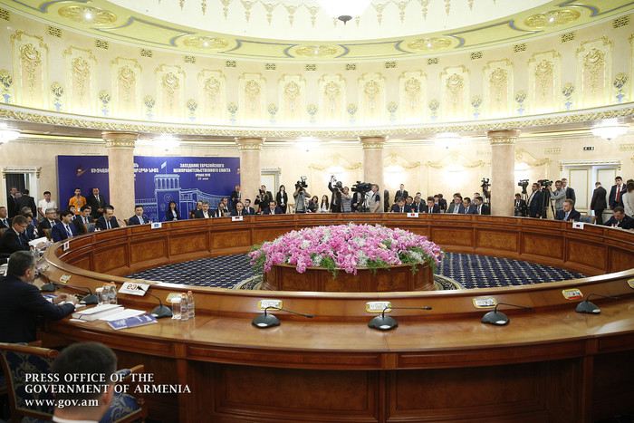 Տեղի է ունեցել Եվրասիական միջկառավարական խորհրդի նիստ. քննարկվել են ԵԱՏՄ երկրների փոխգործակցության խ