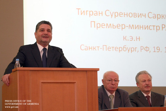 Շարունակվում է ՀՀ վարչապետ Տիգրան Սարգսյանի աշխատանքային այցը Սանկտ-Պետերբուրգ
