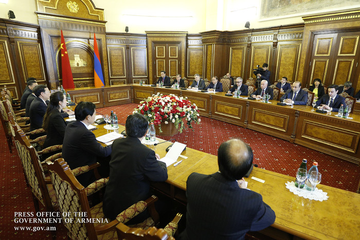 Վարչապետ Հովիկ Աբրահամյանն ընդունել է Չինաստանի առաջին փոխվարչապետի գլխավորած պատվիրակությանը