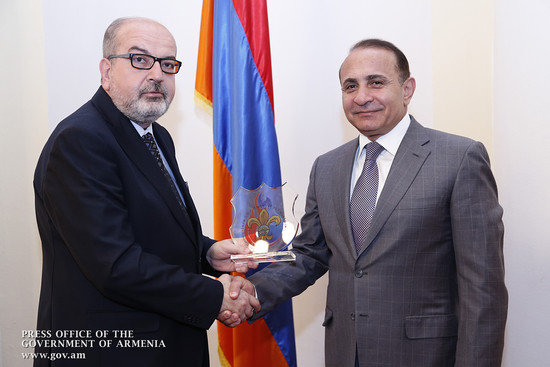 Վարչապետն ընդունել է Հայ մարմնակրթական ընդհանուր միության կենտրոնական վարչության անդամներին
