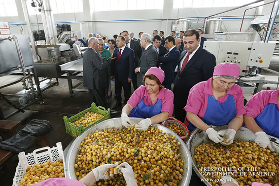 Հովիկ Աբրահամյանն այցելել է Լեռնային Ղարաբաղում գործող ձեռնարկություններ