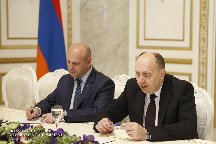 ՀՀ վարչապետը և Բելառուսի արդյունաբերության նախարարը քննարկել են տնտեսական համագործակցության խթանման 