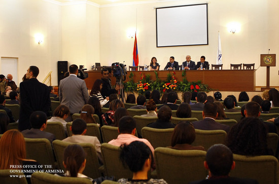 Վարչապետ Տիգրան Սարգսյանի խոսքը Հայաստանի պետական ճարտարագիտական համալսարանում ուսանողների հետ հանդի