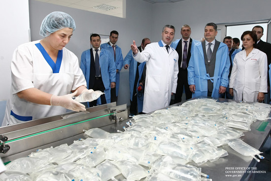 Վարչապետը ծանոթացել է պետական աջակցությամբ զարգացող դեղագործական ընկերության գործունեությանը