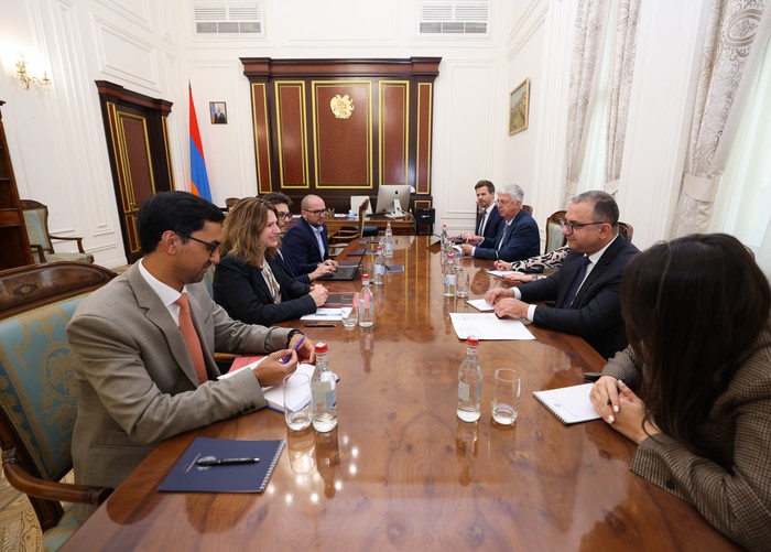 Փոխվարչապետ Տիգրան Խաչատրյանն ընդունել է ԱՄՀ հայաստանյան առաքելության ղեկավարի գլխավորած պատվիրակութ