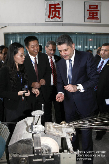 Շարունակվում է ՀՀ վարչապետ Տիգրան Սարգսյանի այցը Չինաստանի Ժողովրդական Հանրապետություն