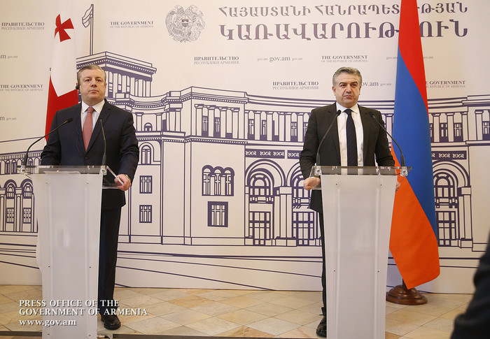 Կարեն Կարապետյանը և Գիորգի Կվիրիկաշվիլին հանդես են եկել հանդիպման արդյունքներն ամփոփող հայտարարությո