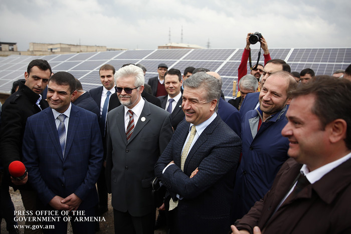 Վարչապետը ներկա է գտնվել «Թալին-1» արևային կայանի բացմանը