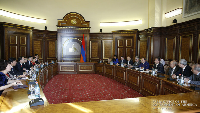 Վարչապետն ընդունել է Չինաստանի տնտեսական և սոցիալական խորհրդի փոխնախագահի գլխավորած պատվիրակությանը