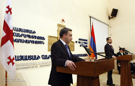 ՀՀ վարչապետ Տիգրան Սարգսյանի և Վրաստանի վարչապետ Նիկոլոզ Գիլաուրիի համատեղ մամուլի ասուլիսի սղագրութ