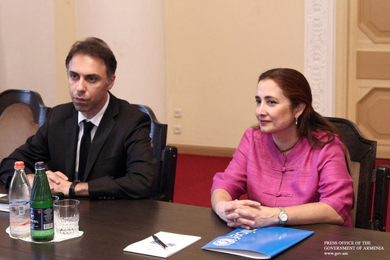 Վարչապետն ընդունել է Հայաստանում  ՄԱԿ-ի մանկական հիմնադրամի գրասենյակի մշտական ներկայացուցչին