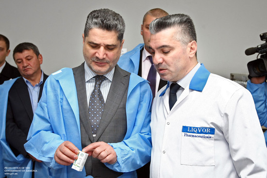 Վարչապետը ծանոթացել է պետական աջակցությամբ զարգացող դեղագործական ընկերության գործունեությանը