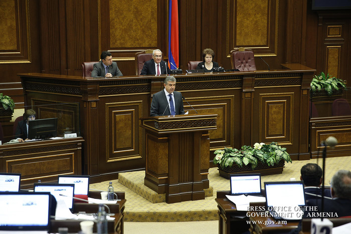 Հայաստանի   Հանրապետության վարչապետ  Կարեն Կարապետյանի ելույթը Հայաստանի Հանրապետության Ազգային ժողո