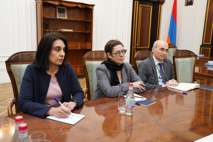 Փոխվարչապետ Տիգրան Խաչատրյանը հյուրընկալել է Ֆրանսիայի դեսպան Անն Լույոյին