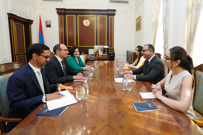Փոխվարչապետ Տիգրան Խաչատրյանն  ընդունել է Հայաստանում ԱՄՀ նորանշանակ  մշտական  ներկայացուցչին