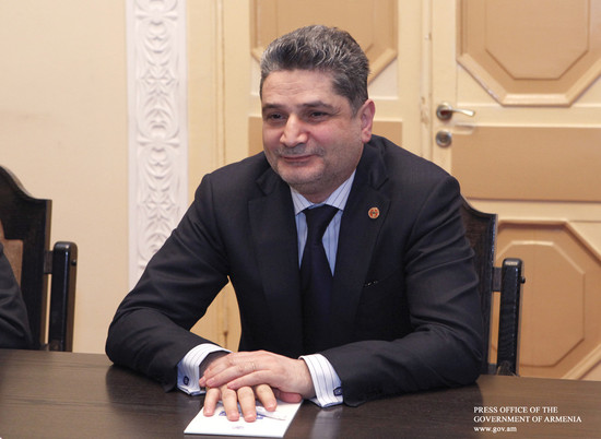Տիգրան Սարգսյանն ընդունել է ՌԱԿ կենտրոնական վարչության ատենապետ Մայք Խարապյանին