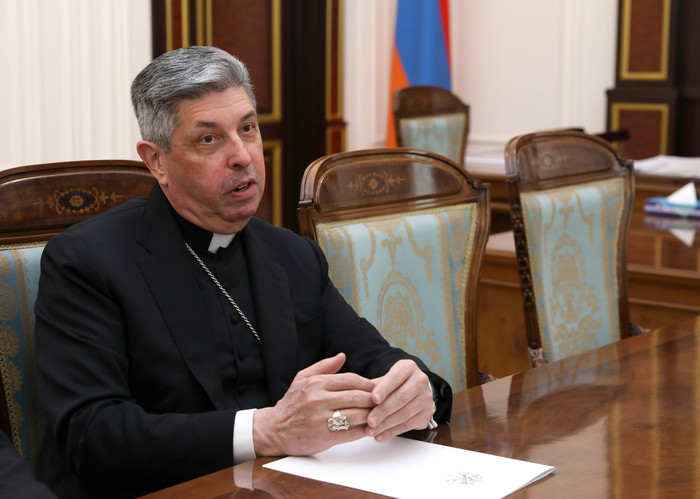 Փոխվարչապետ Համբարձում Մաթևոսյանն ընդունել է Սուրբ Աթոռի Առաքելական նվիրակ Ժոզե Ա․ Բետանկուրին