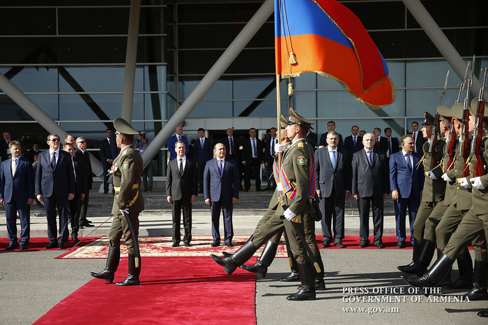 Պաշտոնական այցով Հայաստան է ժամանել ՌԴ վարչապետ Դմիտրի Մեդվեդևը