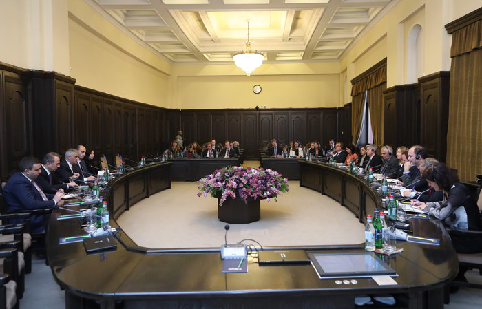 Փոխվարչապետի պաշտոնակատար Մհեր Գրիգորյանն ընդունել է Եվրոպական խորհրդի աշխատանքային խմբի անդամներին
