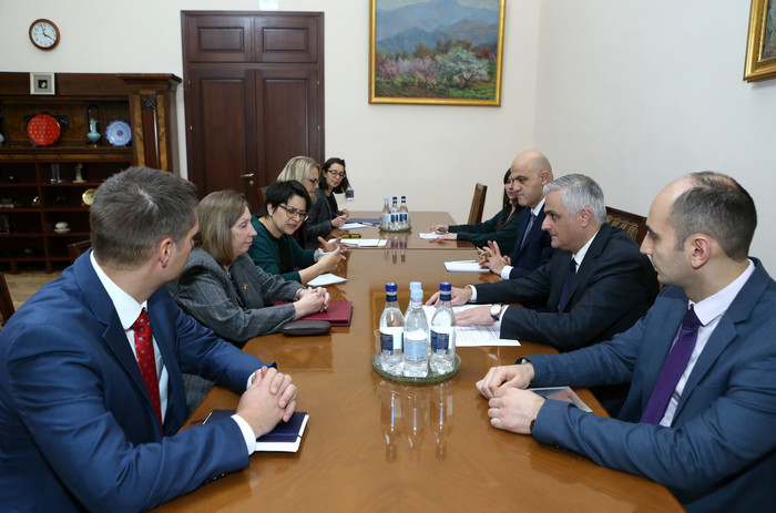 Փոխվարչապետ Մհեր Գրիգորյանն ընդունել է ԱՄՆ դեսպանին