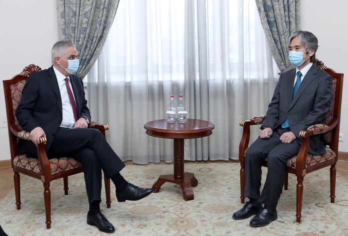 Փոխվարչապետ Մհեր Գրիգորյանն ընդունել է Ճապոնիայի դեսպանին