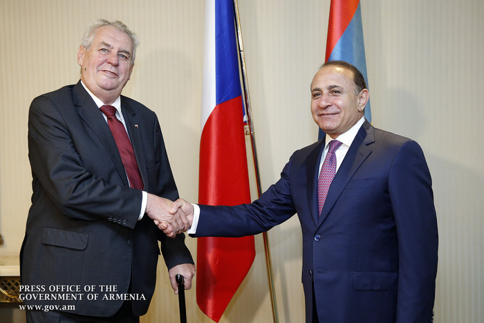 ՀՀ վարչապետն աշխատանքային նախաճաշ է ունեցել Չեխիայի Նախագահի հետ