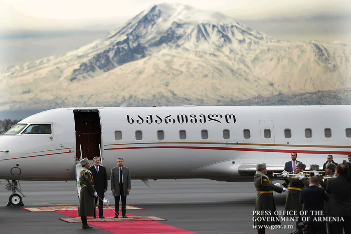 Պաշտոնական այցով Հայաստան է ժամանել Վրաստանի վարչապետ Գիորգի Կվիրիկաշվիլին
