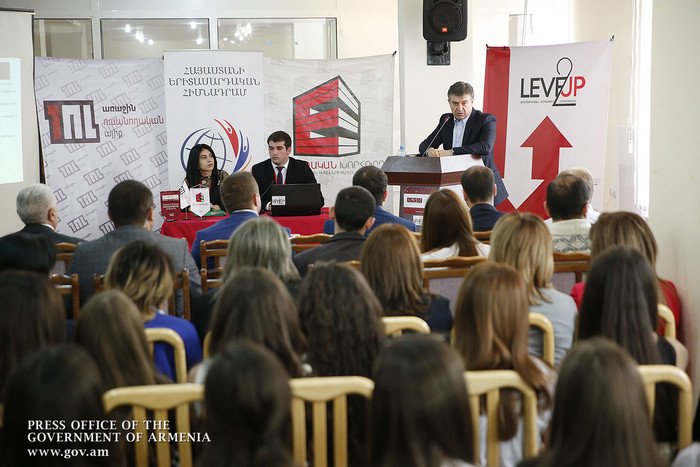Վարչապետը ներկա է գտնվել «Level Up» միջազգային ուսանողական գիտաժողովին